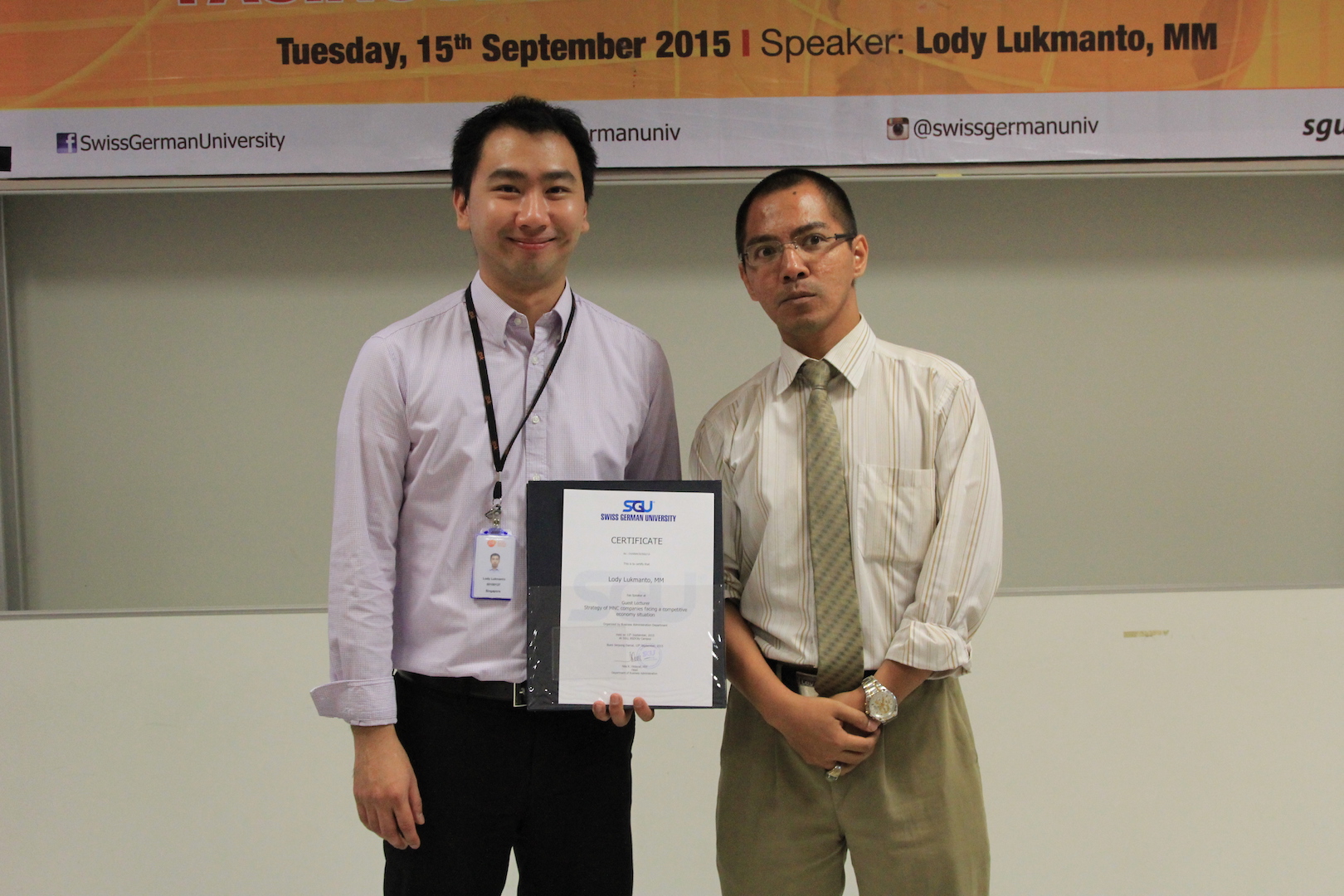 Mr Fiter with Mr Lodi Lukmanto